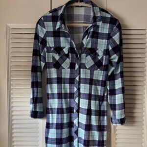 White Mark Plaid Dress / Tunic